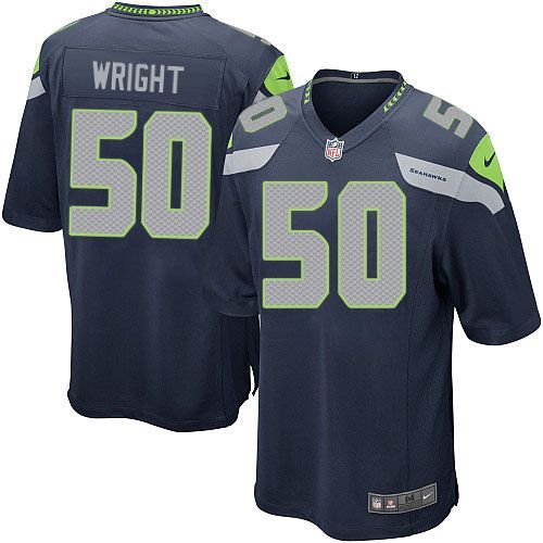 Nike Seahawks #50 K.J. Wright Steel Blue Team Color Youth Stitched NFL Elite Jersey - Click Image to Close